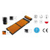 Мат для иглоукалывания  4FIZJO Classic Mat XL Аппликатор Кузнецова Black/Orange - фото №4